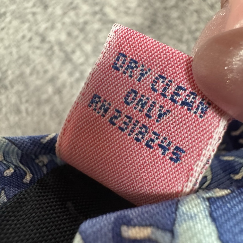 Vineyard Vines Mens Silk Tie Blue Democratic Donkey Political Animal Print USA - Picture 7 of 7